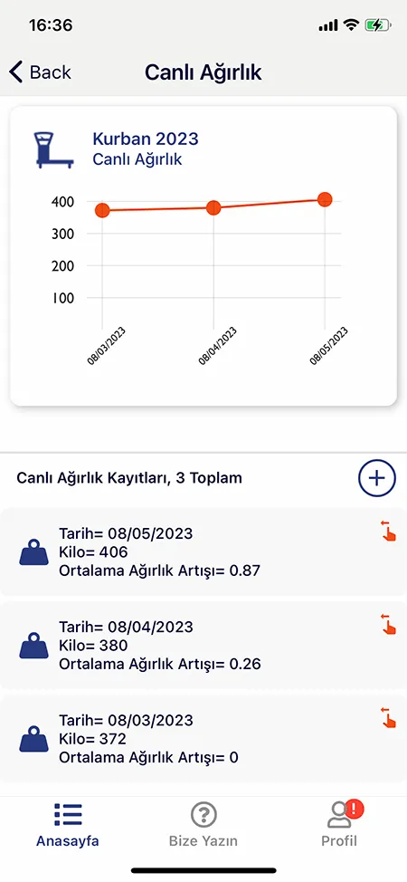 Livestock Scale Program Mobile Screenshot 2