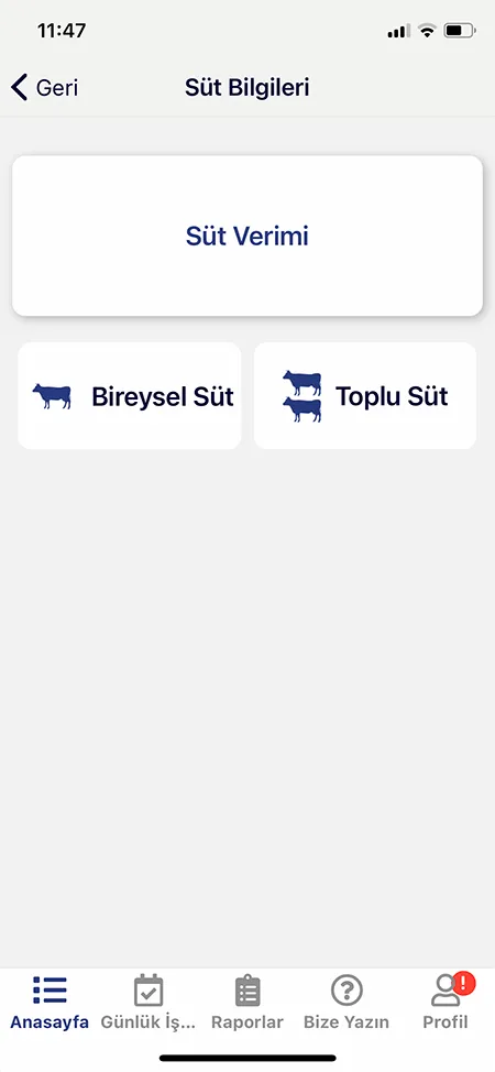 Milk Monitoring Program Mobile Screenshot 1